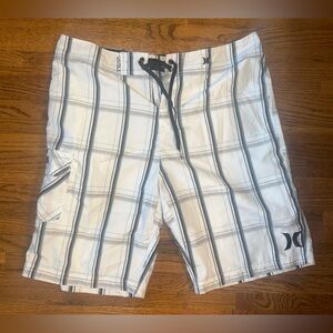 Hurley Black and White Board Shorts